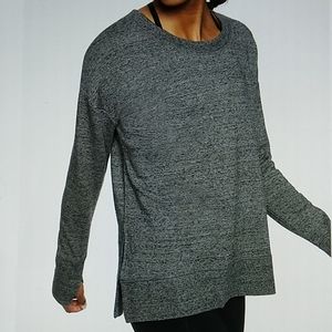 Athleta Coaster Luxe Sweatshirt Charcoal Grey